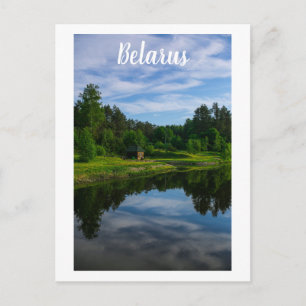 Carte Postale Village de la Nature Cabane Rurale Forêt Biéloruss