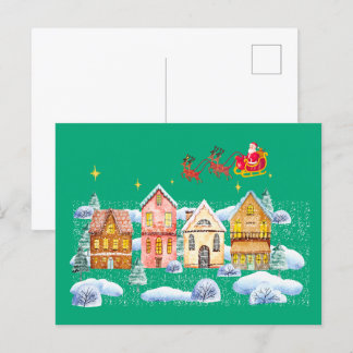 Carte Postale Village de Noël du Pôle Nord du Père Noël