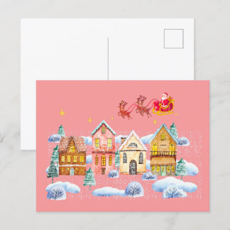 Carte Postale Village de Noël du Pôle Nord du Père Noël