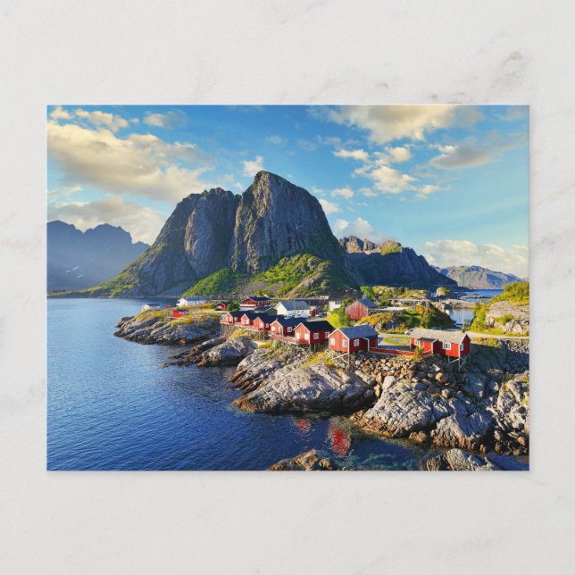 Carte Postale Village de pêcheurs de Hamnoy sur les îles Lofoten (Devant)