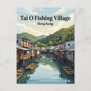 Carte Postale Village de pêcheurs de Tai O Hong Kong