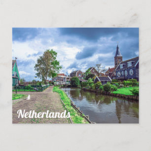 Carte Postale Village de pêcheurs traditionnel Marken, Pays-Bas 