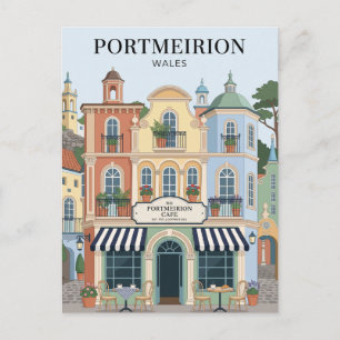 Carte Postale Village de Portmeirion au Pays de Galles