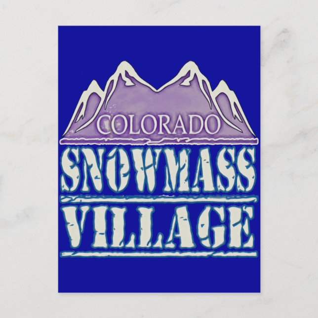 Carte Postale Village de Snowmass, Colorado (Devant)