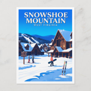 Carte Postale Village de Snowshoe Mountain dans Alpine Blue Trav