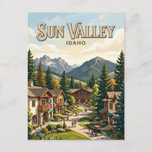 Carte Postale Village de Sun Valley Idaho