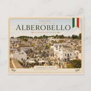 Carte Postale Village de Trulli, Alberobello - Italie