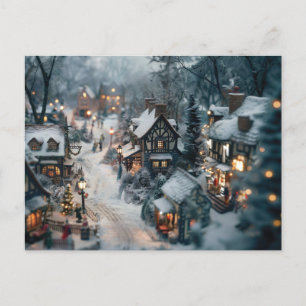 Carte Postale Village d'hiver