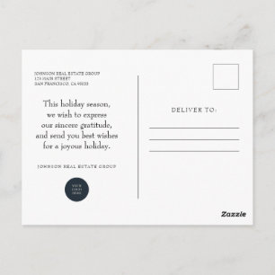 Carte Postale Village d'hiver de Noël    Joyeuses fêtes