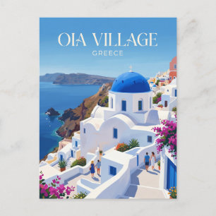 Carte Postale Village d'Oia Grèce