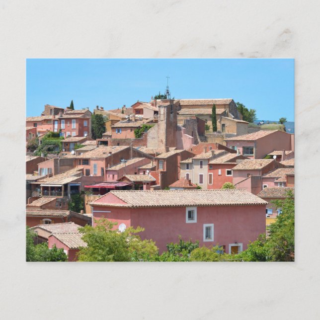 Carte Postale Village du Roussillon en France (Devant)