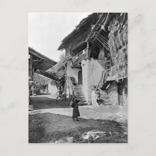 Carte Postale Village du Valais, début du XXe siècle