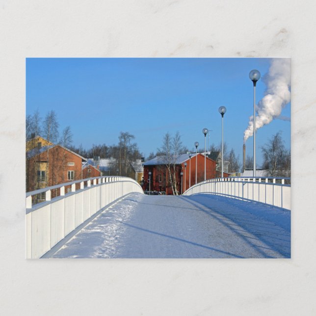 Carte Postale Village en Finlande (Devant)