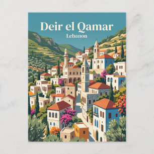 Carte Postale Village historique, Deir el Qamar Liban