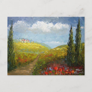 Carte Postale Village italien toscan