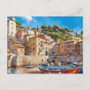 Carte Postale Village pêcheur italien