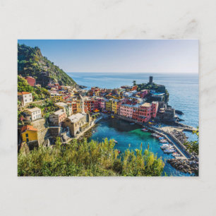 Carte Postale Village pittoresque, Cinque Terre, Ligurie, Italie