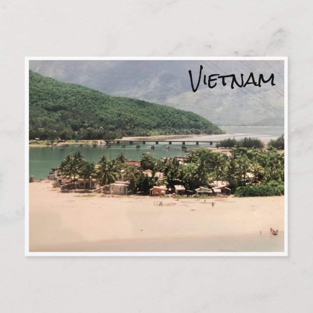 Carte Postale villages de la côte vietnam (Devant)