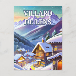Carte Postale Villard de Lens : Élégance Alpine dans un Écrin