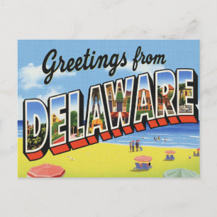 Carte Postale Ville balnéaire côtière du Delaware