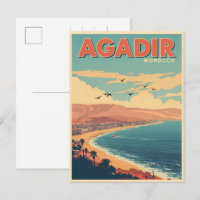 Ville balnéaire vintage Agadir souvenirs de voyage