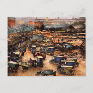 Carte Postale Ville - Boston Ma - Inondations des grandes mélass