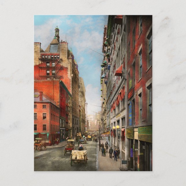 Carte Postale Ville - Boston MA - State St 1905 (Devant)