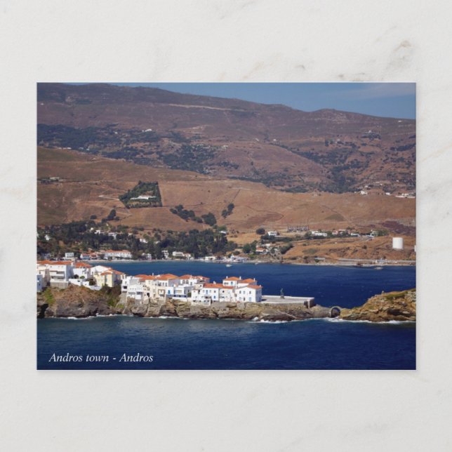 Carte Postale Ville d'Andros - Andros (Devant)
