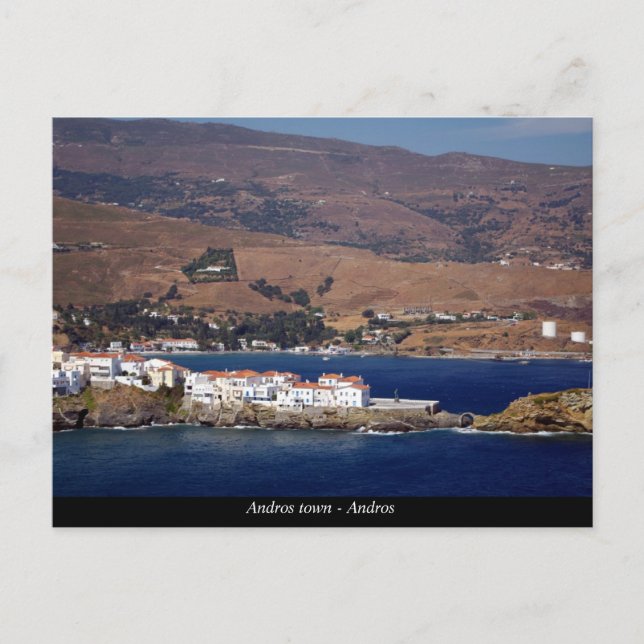 Carte Postale Ville d'Andros - Andros (Devant)