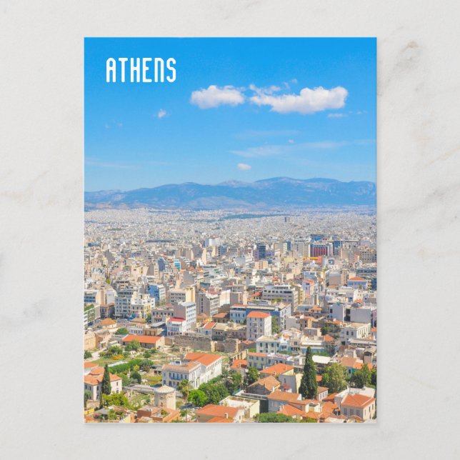 Carte Postale Ville d'Athènes, Grèce (Devant)