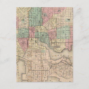 Carte Postale Ville de Baltimore, Maryland