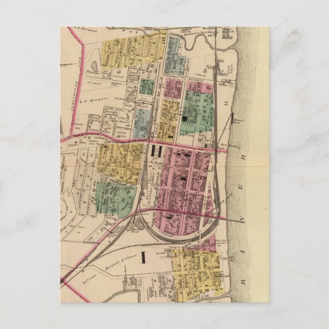 Carte Postale Ville de Bellaire, Ohio (Devant)