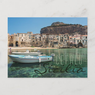 Carte Postale Ville de Cefalu en Sicile