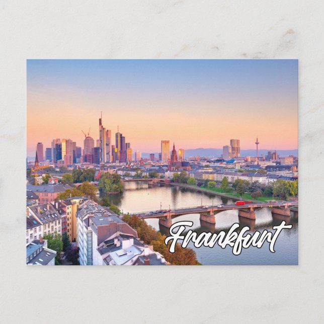 Carte Postale Ville De Francfort, Allemagne (Devant)