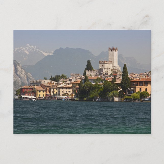 Carte Postale Ville de Lakeside, Malcesine, Province de Vérone,  (Devant)