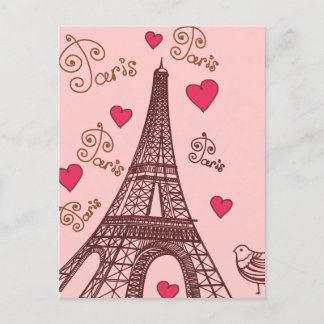 Carte Postale Ville de l'amour Paris
