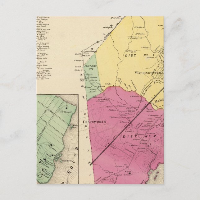 Carte Postale Ville de Mamaroneck, Orienta (Devant)