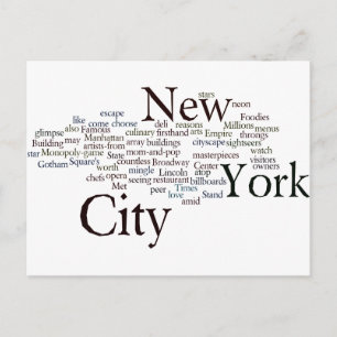 Carte Postale Ville de New York