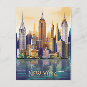 Carte Postale ville de new york