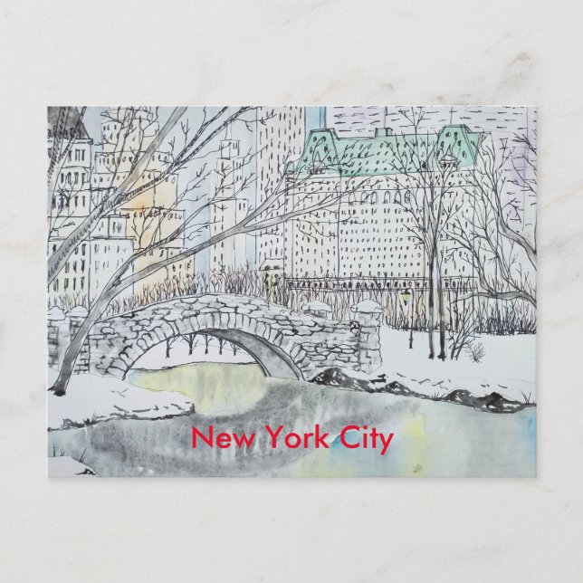 Carte Postale Ville de New York (Devant)