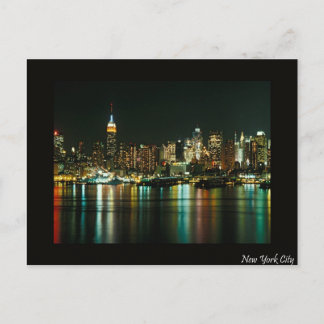 Carte Postale ville de New York la nuit