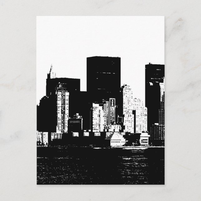 Carte Postale Ville de New York panoramique (Devant)