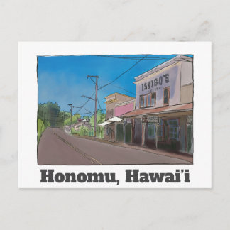 Carte Postale Ville de plantation historique Honomu Nostalgique