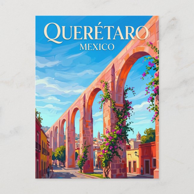 Carte Postale Ville de Querétaro Mexique (Devant)