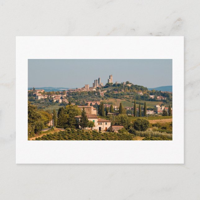 Carte Postale Ville de San Gimignano, Toscane, Italie (Devant)