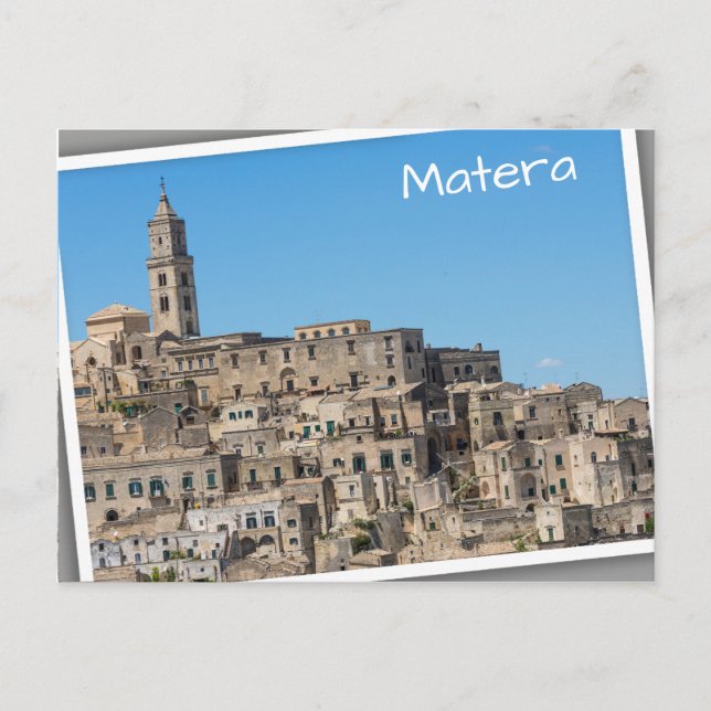 Carte Postale Ville de Sassi di Matera en Italie (Devant)