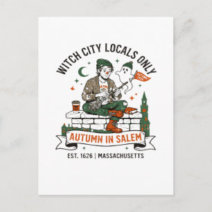 Carte Postale Ville de sorcière, locaux uniquement, Salem, Massa