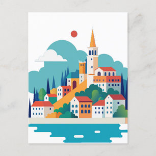 Carte Postale Ville de Split Croatie
