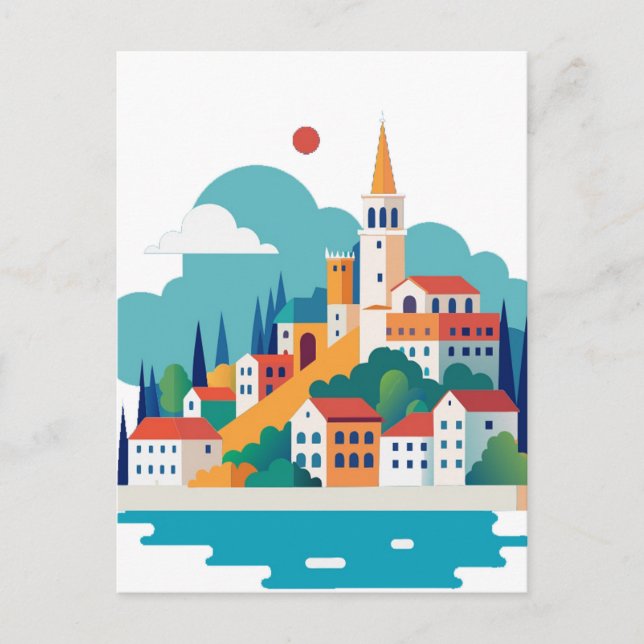 Carte Postale Ville de Split Croatie (Devant)