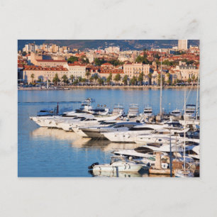 Carte Postale Ville de Split en Croatie au coucher du soleil
